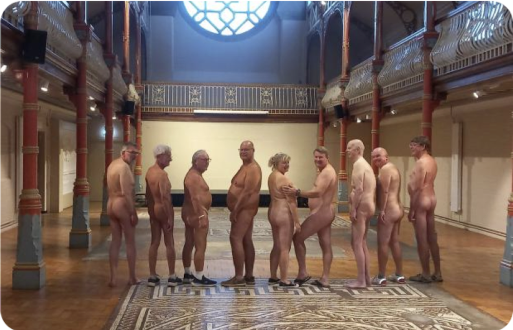 Naturists flocked to the Dorset Museum and Art Gallery