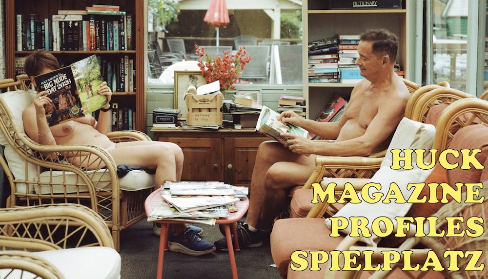 Where did the naturists go? Two naturists in a consevatory.